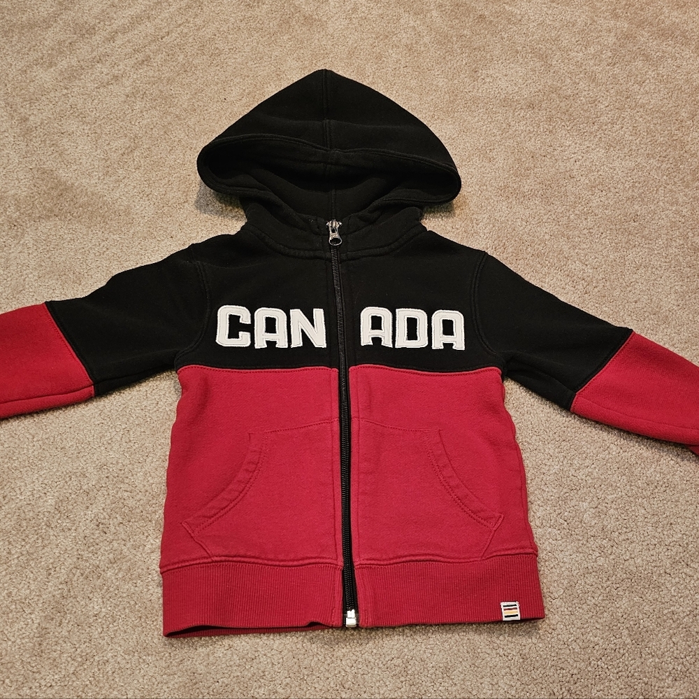 Team Canada HBC Olympic Canada Black and Red Hoodie Kids